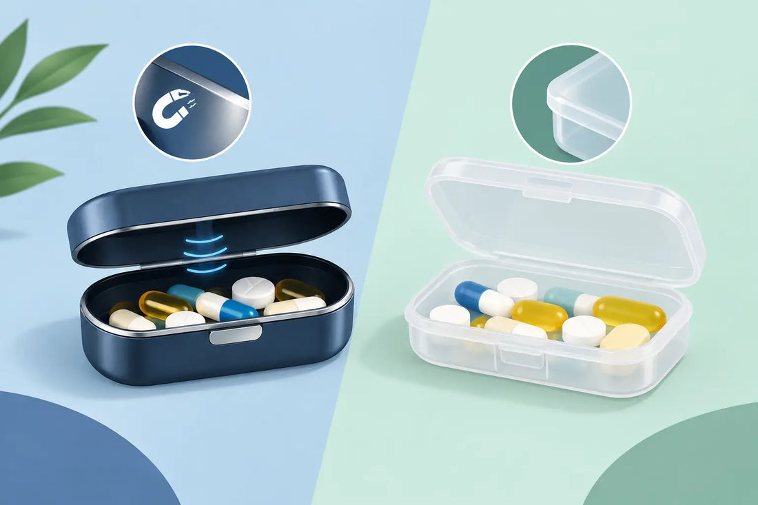 Magnetic Versus Plastic Cases for Pills