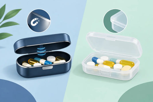 Magnetic Versus Plastic Cases for Pills