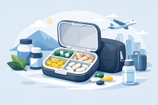 Supplement Organizer for Capsules That Goes Anywhere